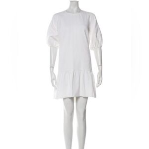 Boutique Moschino Floral Print White Dress Size Medium